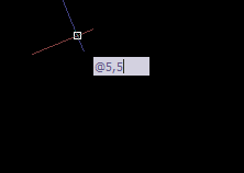 CAD絕對坐標(biāo)與相對坐標(biāo)的切換