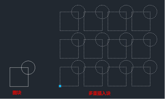 CAD中如何創建一些多重插入塊