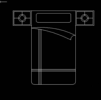 CAD畫床和床頭柜平面圖的教程